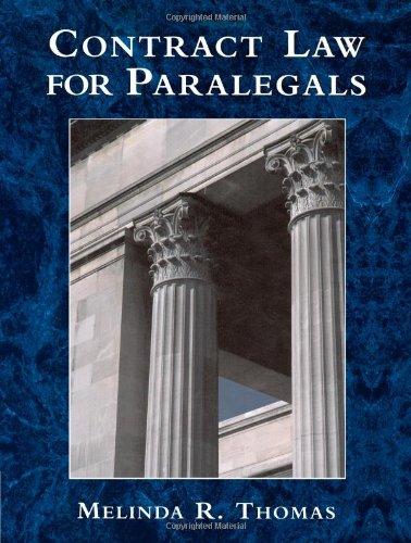 Contract Law for Paralegals By:Thomas, Melinda R. Eur:343,07 Ден1:2799