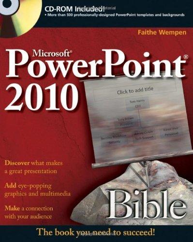 PowerPoint 2010 Bible By:Wempen, Faithe Eur:12,99 Ден2:2199