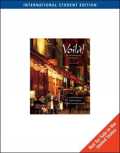 Voila! : An Introduction to French (with Audio CD), International Edition By:Tournier, Claude Toussaint Eur:152,83 Ден1:4699