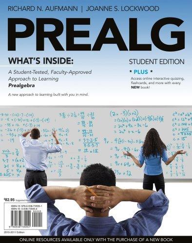 PREALG (with Review Cards and Mathematics CourseMate with eBook Printed Access Card) By:Lockwood, Joanne S. Eur:206,49 Ден1:2499