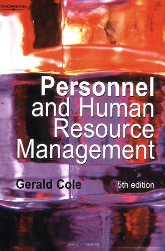 Personnel and Human Resource Management By:Cole, Gerald Eur:299,17 Ден2:3299