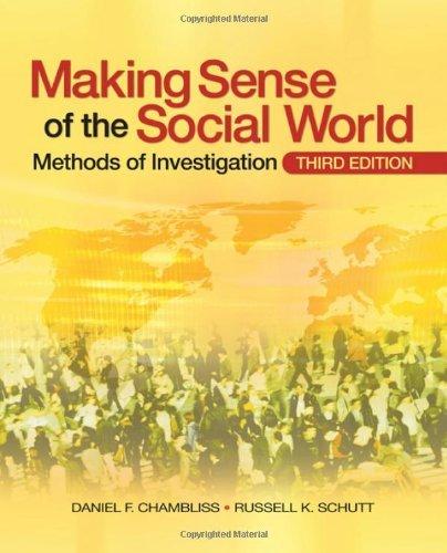 Making Sense of the Social World : Methods of Investigation By:Chambliss, Daniel F. Eur:16,24 Ден2:1699