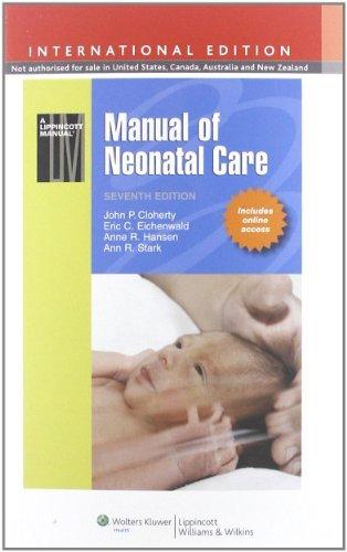 Manual of Neonatal Care By:Cloherty, John P. Eur:230.88 Ден1:2199