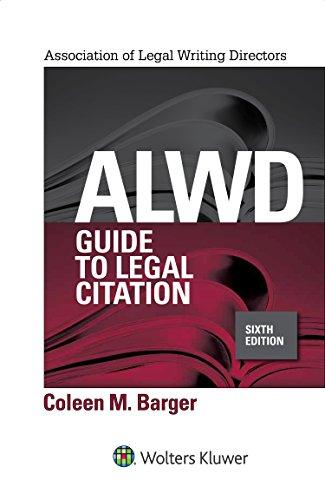Alwd Guide to Legal Citation By:Barger, Coleen M Eur:196,73 Ден2:6199