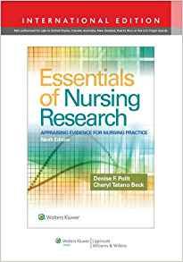 Essentials of Nursing Research By:Polit, Denise F. Eur:37,38 Ден1:2399