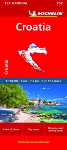 Croatia - Michelin National Map 757 By:Michelin Eur:8,11 Ден1:499